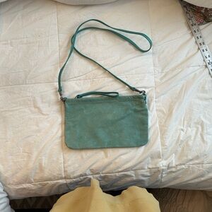 NWOT Rough & Tumble Women's Leather Crossbody Bag - Soft Green